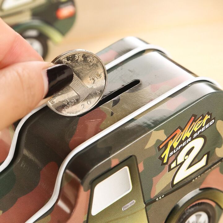 Military Truck Design {Money bank} Coin Box With Lock