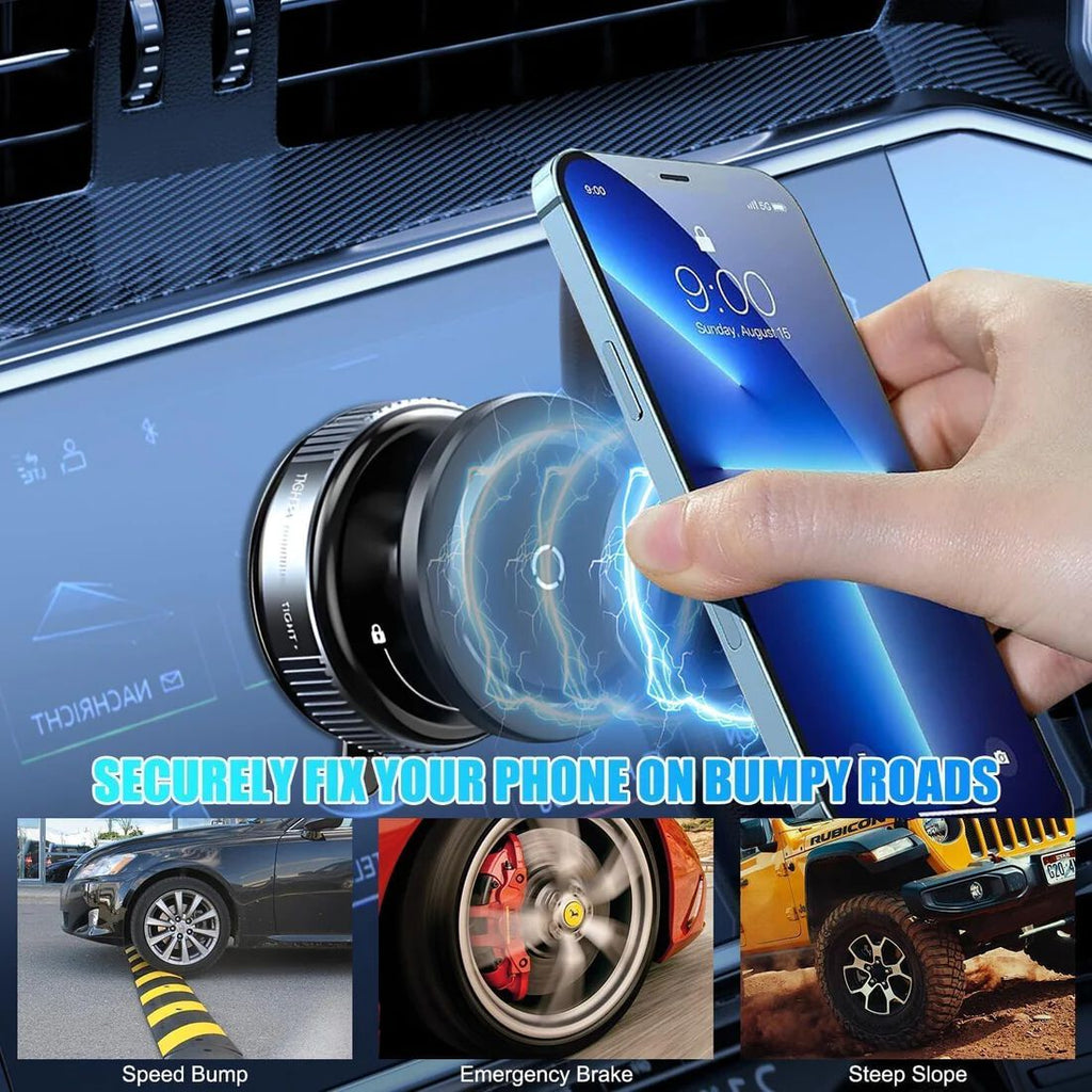 Vaccum Magnetic Phones Holder 360°, Magnetic Car Phone Mount