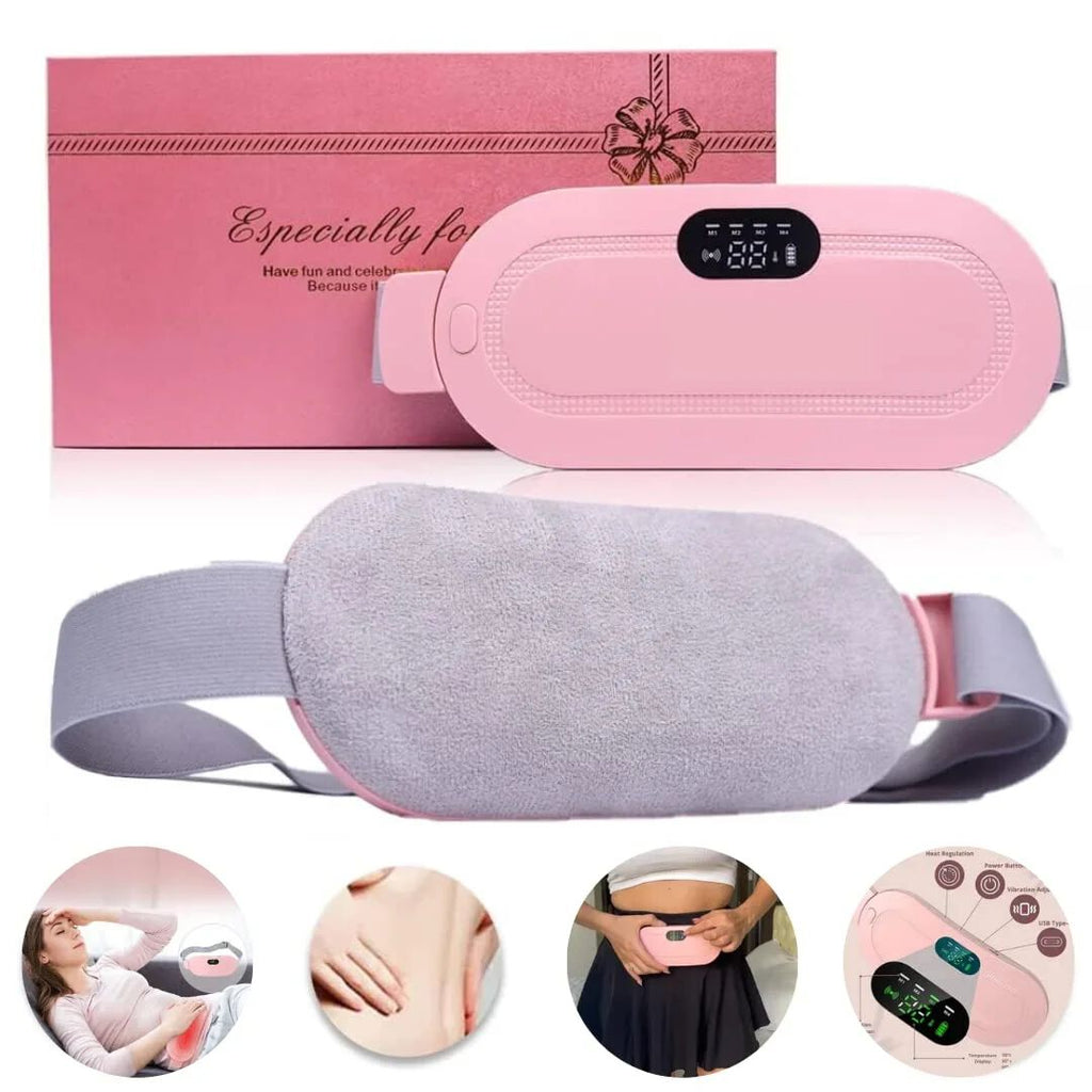 Electric Heating Pad & Massager for Menstrual Cramps & Back Pain