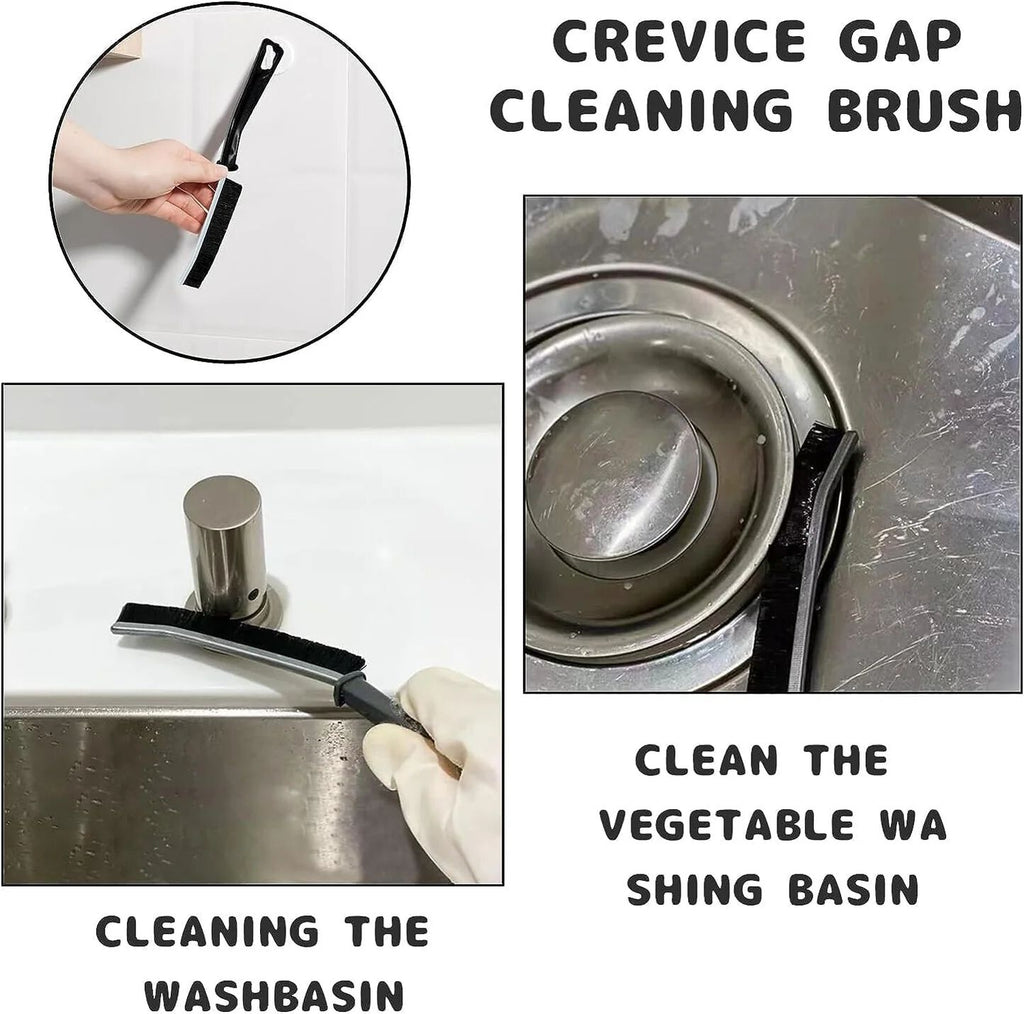 Plastic Gap Cleaning Brush, Hard Bristle Crevice Cleaning Brush Tool