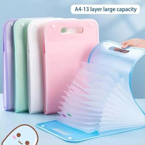 /13 Layer A4 Paper File Folder, Multi-Layer Expanding Folder
