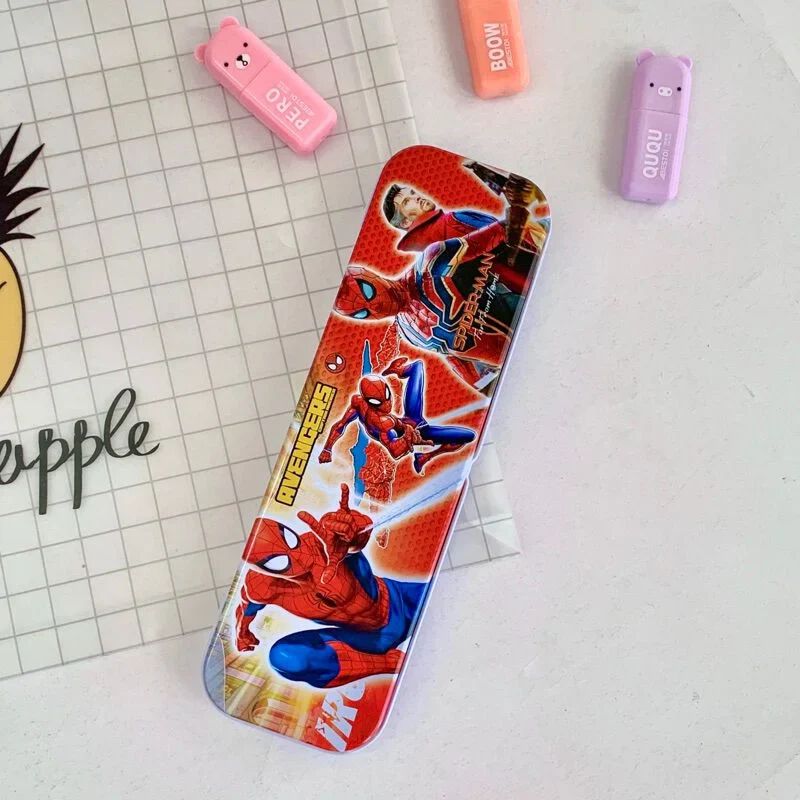 Cartoon Printed double Metal Pencil Box