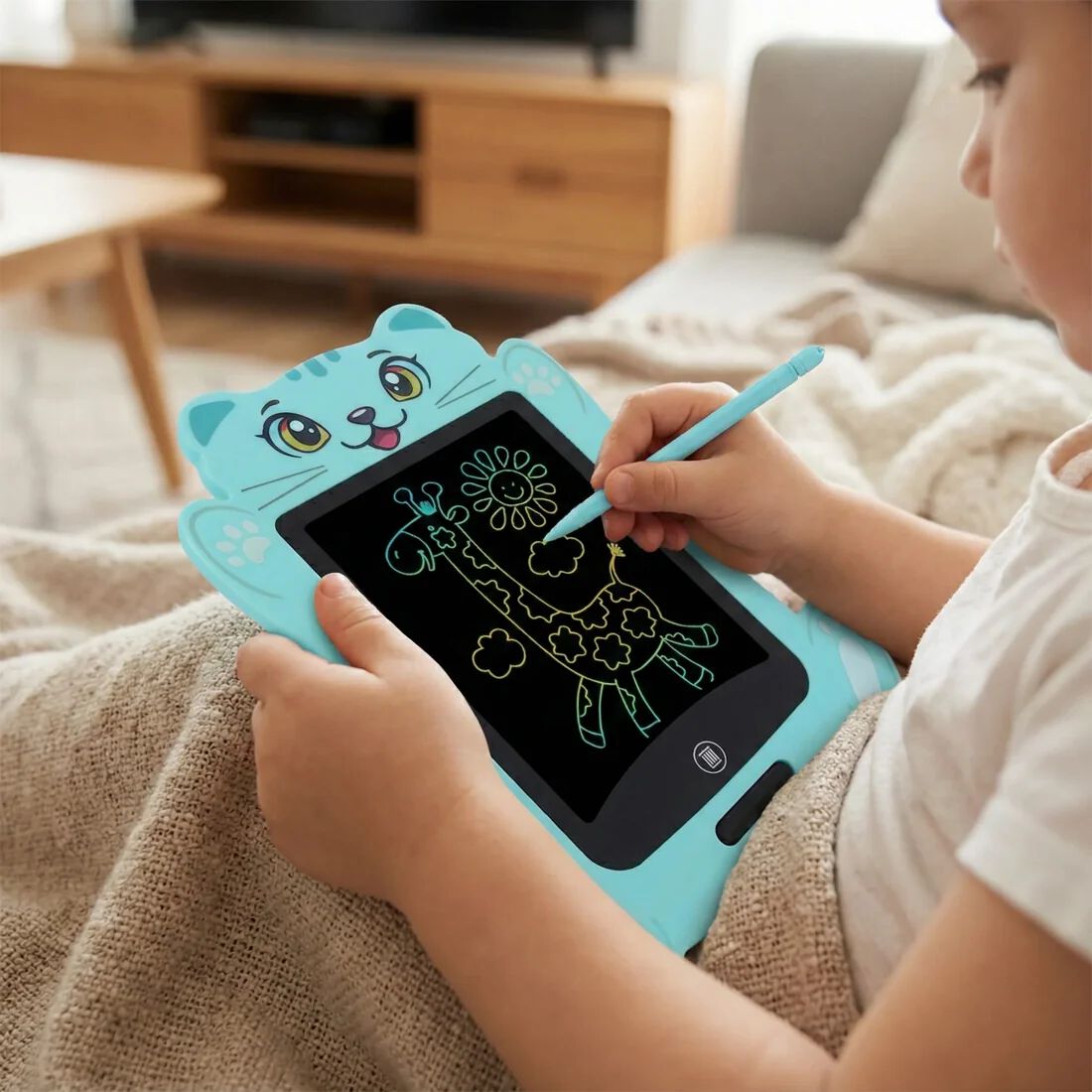 7.5 Inch Animal Face LCD Writing Tablet Toy for Kids