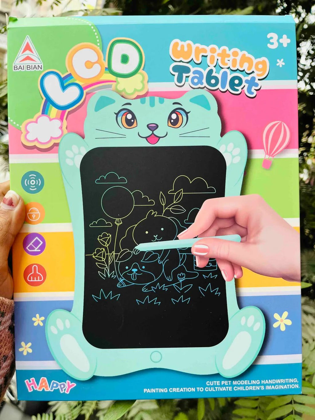 7.5 Inch Animal Face LCD Writing Tablet Toy for Kids