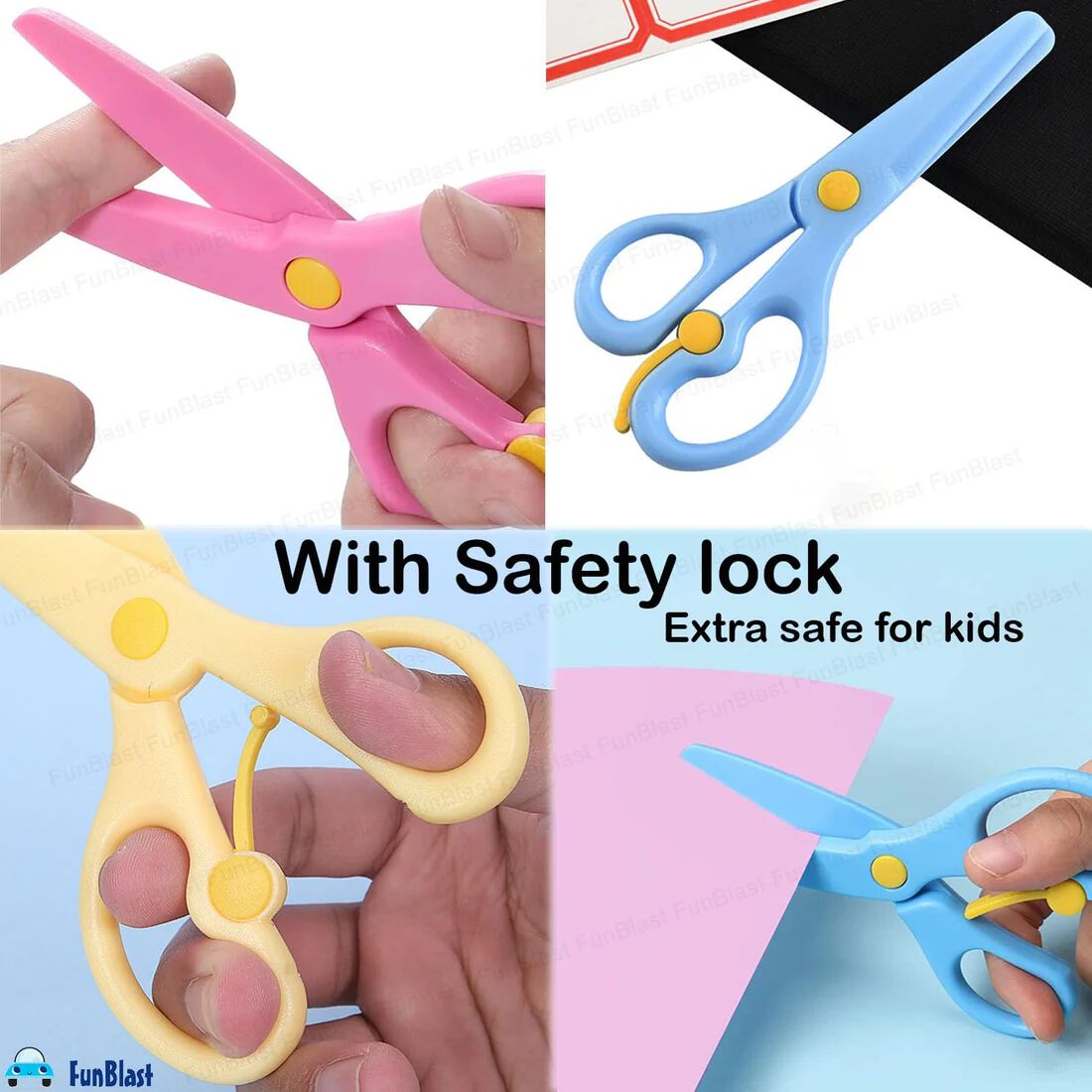 Correction Tape with Scissors for Stationery {Random Color}