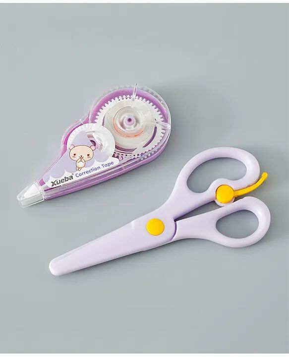Correction Tape with Scissors for Stationery {Random Color}