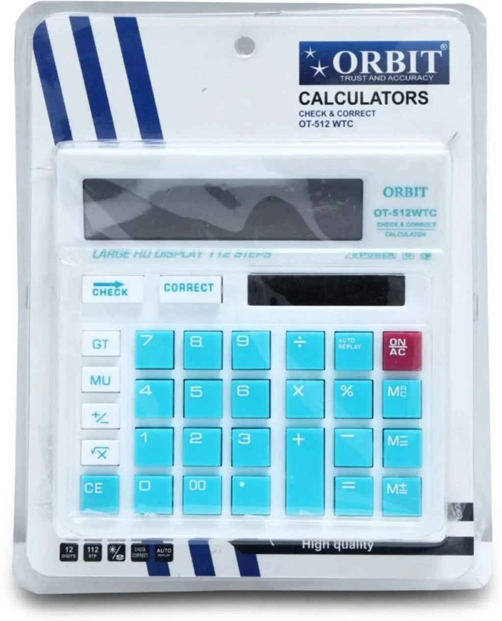 WTC Basic 12 Digit Colorful Calculator