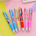 (12 pcs) Cartoon Printed 4 In 1 Ball Pen