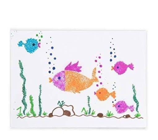 Magic Blow Pens Set of 6 Pc Colour Spray Blowpen with Sketch Pens