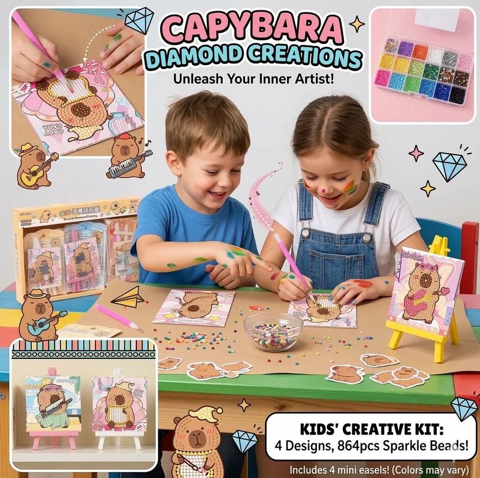 Capybara Mini Diamond Kit with Stand