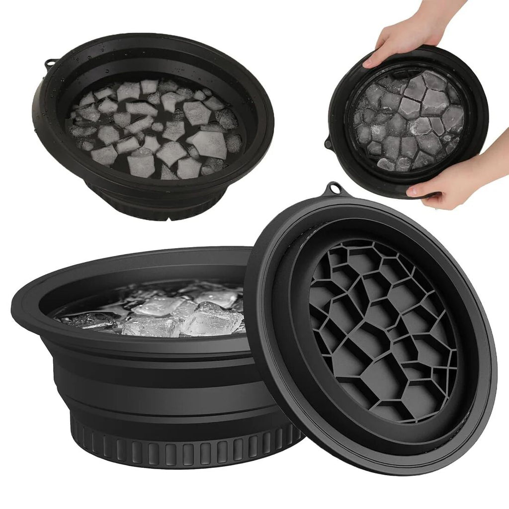 Face Bowl for Ice with Built-in Ice Tray