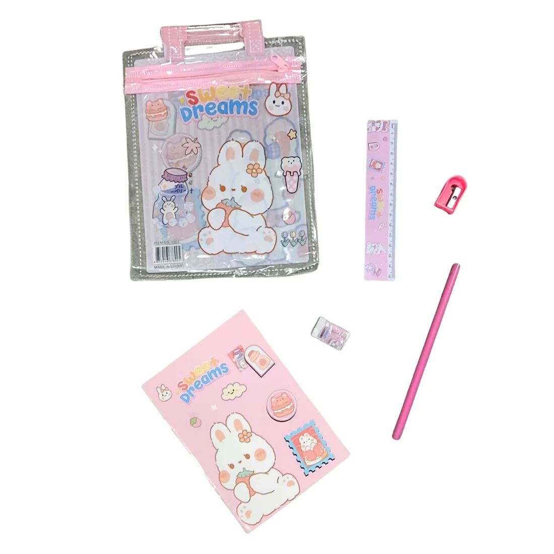 Cartoon Theme Stationery Set {Random Color}