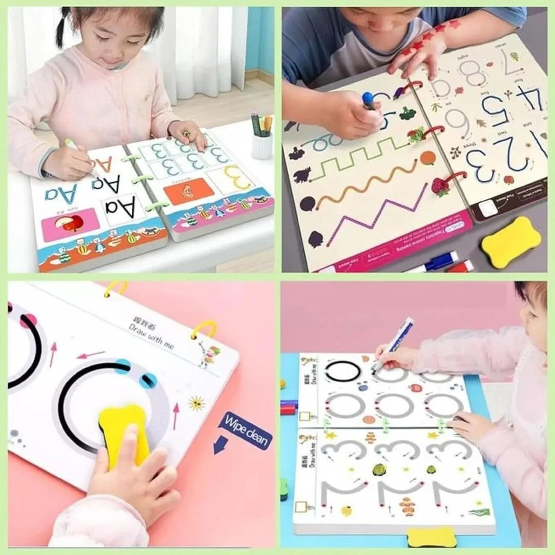 Magical Tracing Workbook Set, Hand Writing Pen Control Training Book