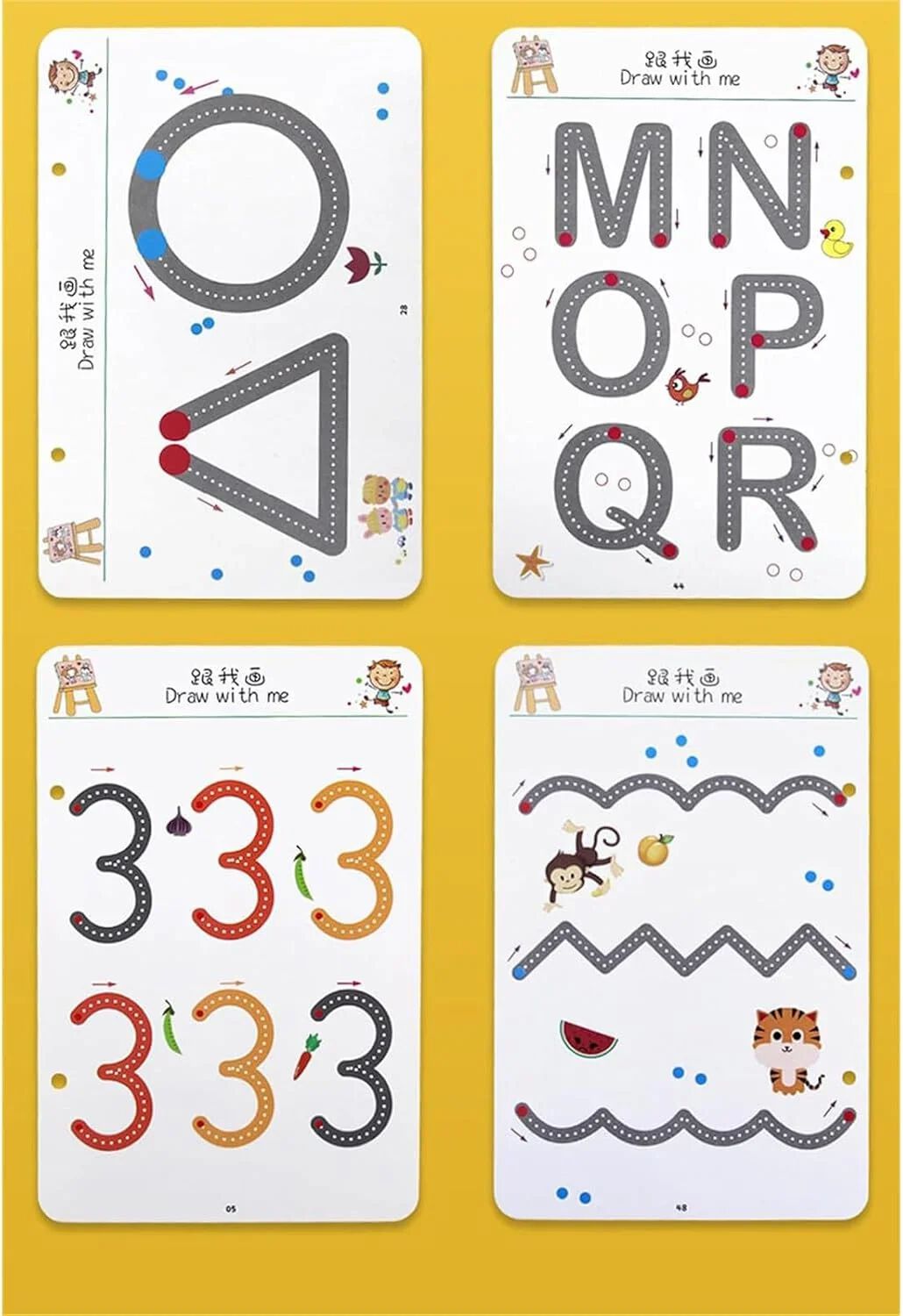 Magical Tracing Workbook Set, Hand Writing Pen Control Training Book