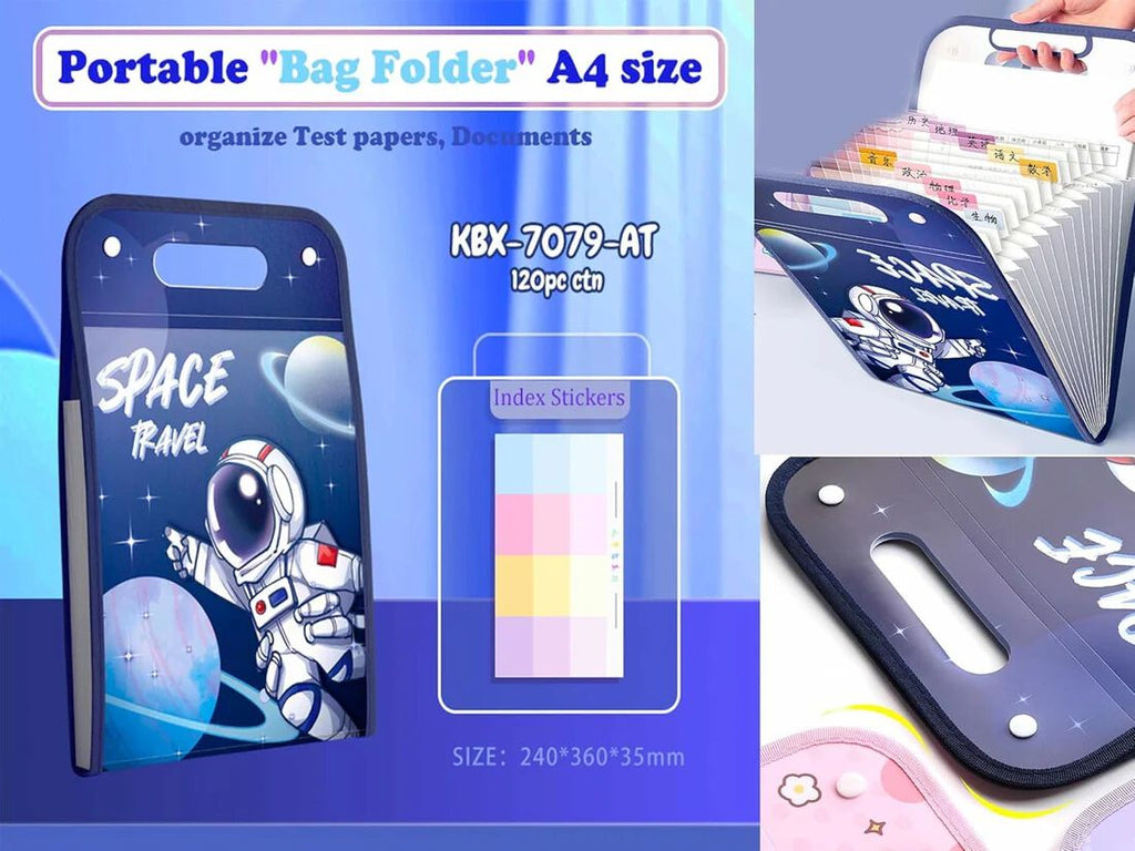 Space Theme 13-Fold Expanding File Folder
