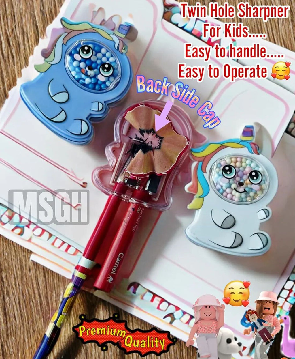 Sharpener for Kids – Unicorn Sharpener for Pencil Sharpener