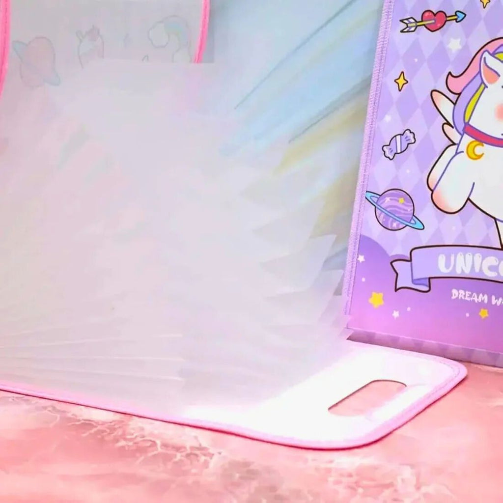 Unicorn Theme 13-Fold Expanding File Folder