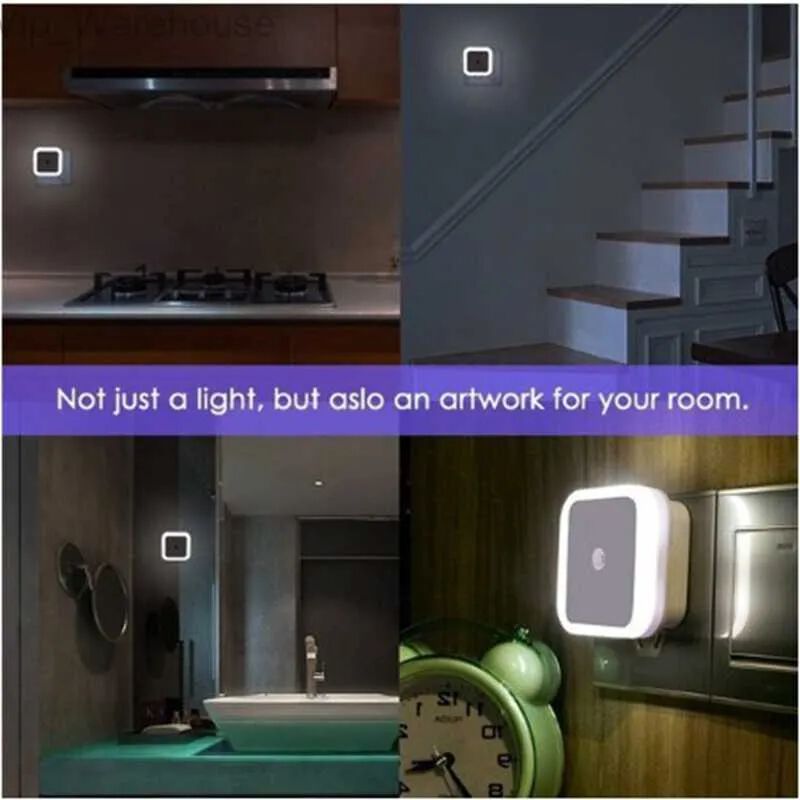 LED Control Bedside Lamp Corridor Light for Bedroom Bathroom Kitchen Hallway Stairs