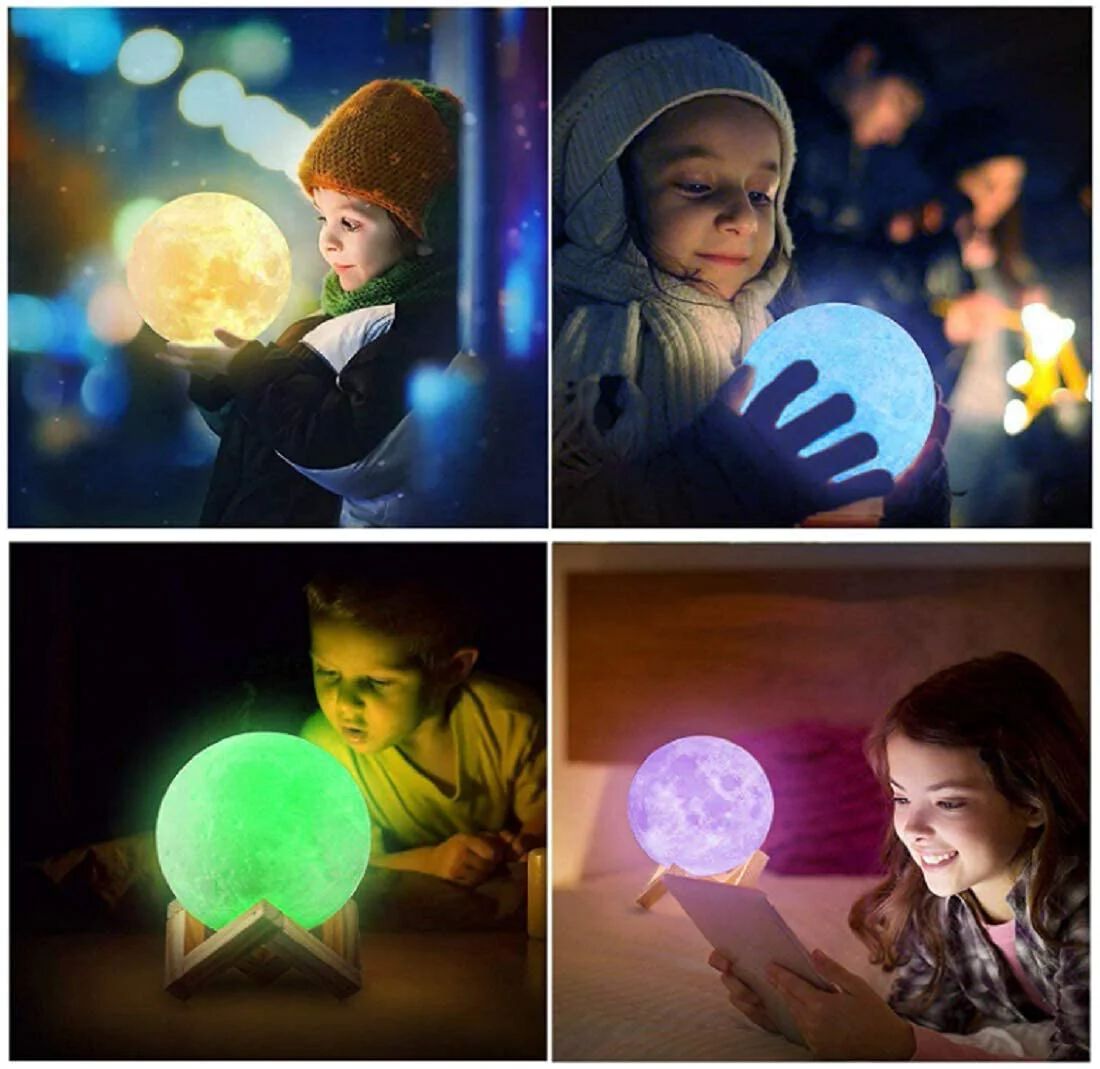 3D Moon Night Lamp for Home Decorative Fancy Night Lamps