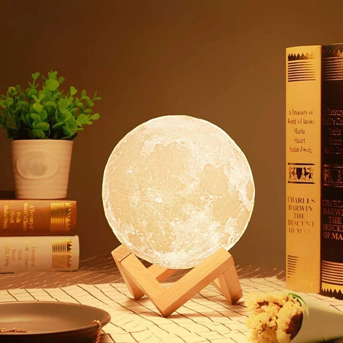 3D Moon Night Lamp for Home Decorative Fancy Night Lamps
