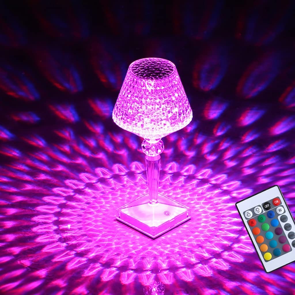 16 Color Mode RGB Diamond Table lamp Touch Control Decorative Table Light