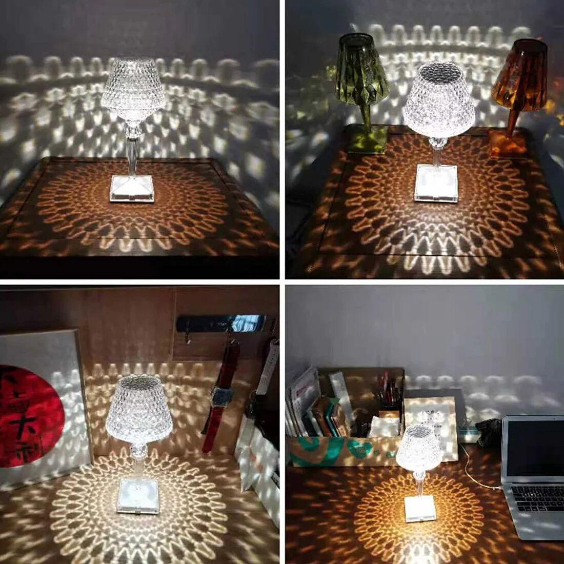 16 Color Mode RGB Diamond Table lamp Touch Control Decorative Table Light