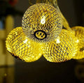 Golden Metal Lantern String Lights for Indoor Outdoor Decoration Diwali Light