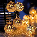 12 Bulbs Metal Ball Lights for Home and Office Indoor Decorations