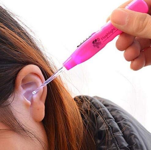 Unisex Lighted Earwax Removal Ear Cleaning Tool with Three Adapters Tips