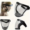 Face Shield Helmet Visor Industrial Safety Coverage Full Face Protector Multipurpose Eye UV-Protective Clear Visibility