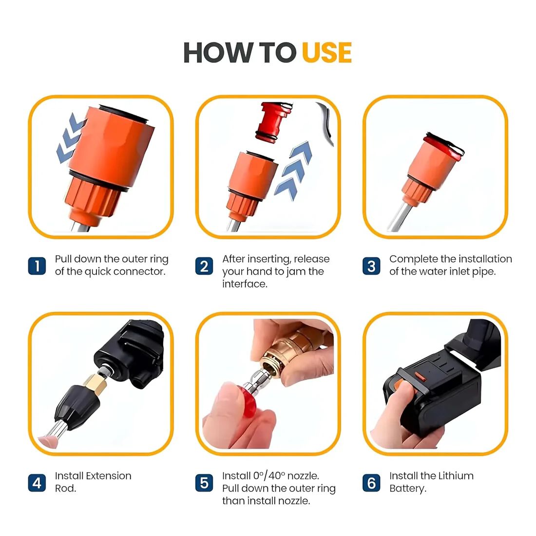 Wireless High Pressure Car Washer& Car Cleaning 48v Rechargeable Electric Pressure Washer Gun Machine Tool for Car & dual battery