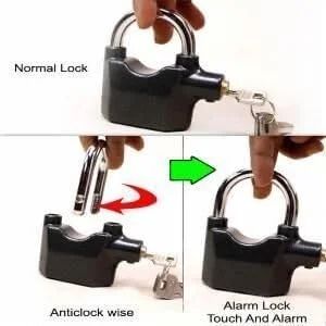Sensor Alarm Lock for Home Security | Anti-Theft Smart Lock with Siren | Vibration & Movement Detection