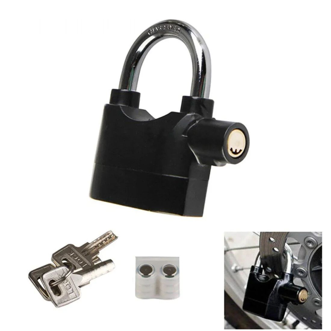 Sensor Alarm Lock for Home Security | Anti-Theft Smart Lock with Siren | Vibration & Movement Detection
