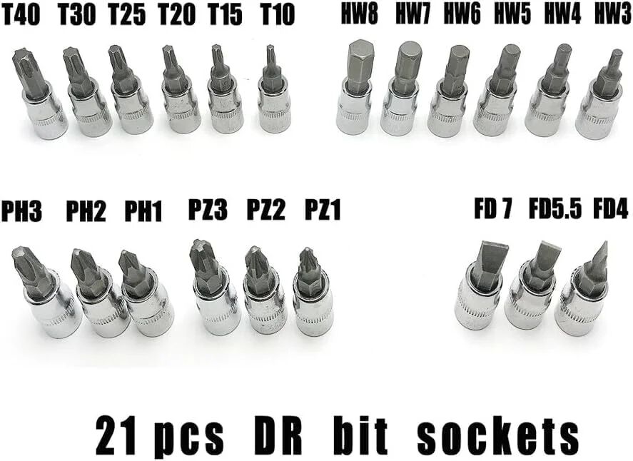 46Pcs Socket Wrench Set