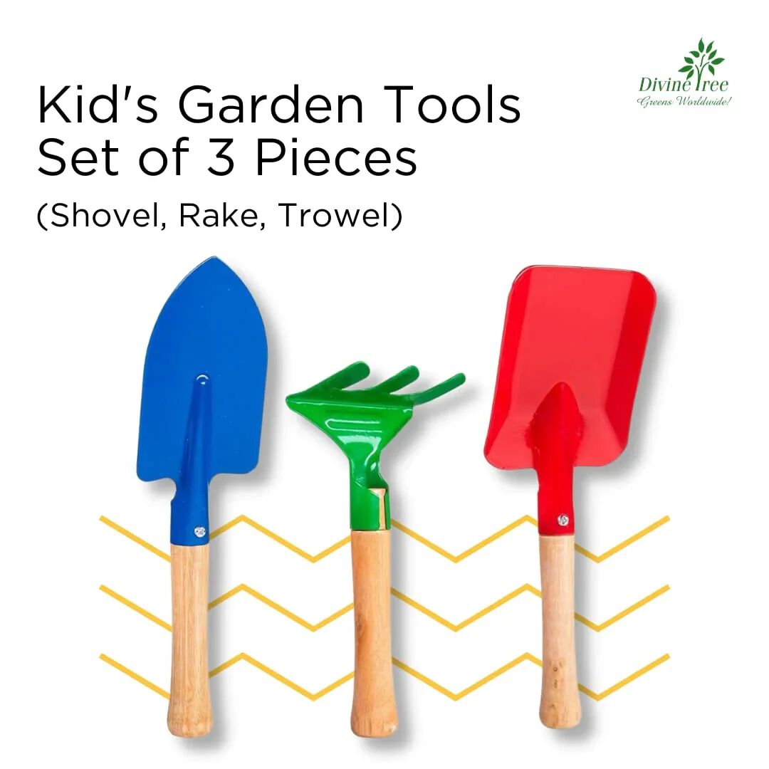 TREE Kids Gardening Tools Kit – Garden Tools for Home Gardening Set for Kids