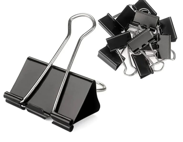 ( 6 box ) 25 mm Binder clips (72 clips)