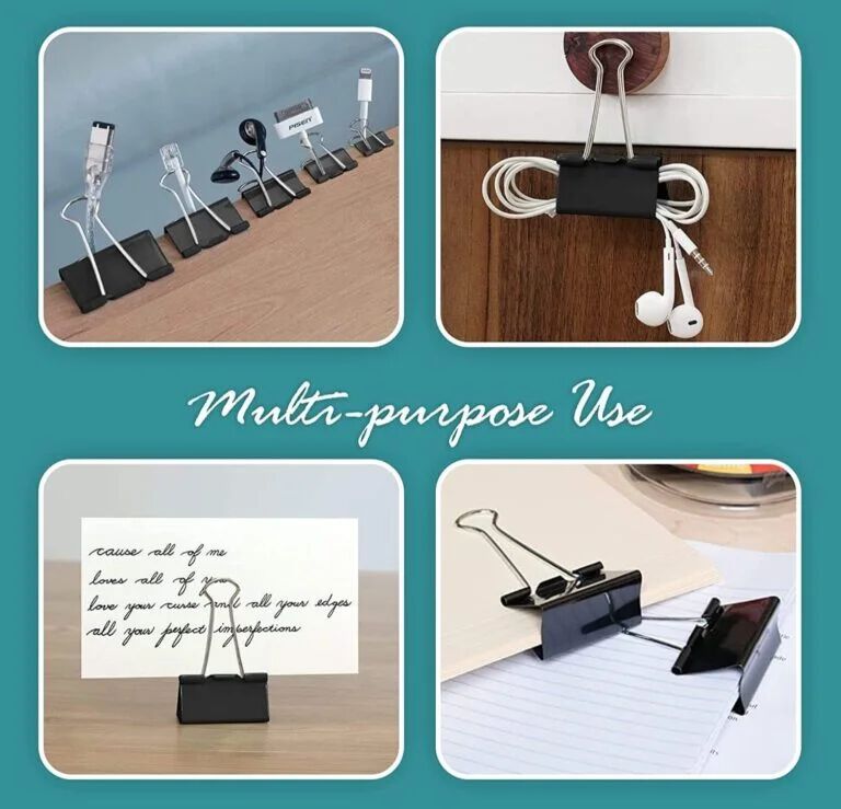 ( 6 box ) 25 mm Binder clips (72 clips)