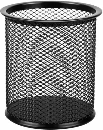 Round Mesh Metal Pen Stand, Pencil Stand, Table Desk, Pen Holder