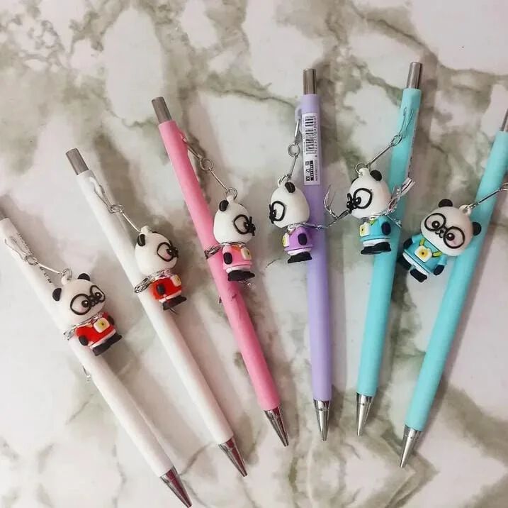 {Pack of 6} Mechanical Pencil with Teddy Topper – Pre-Sharpened Pencils for Kids