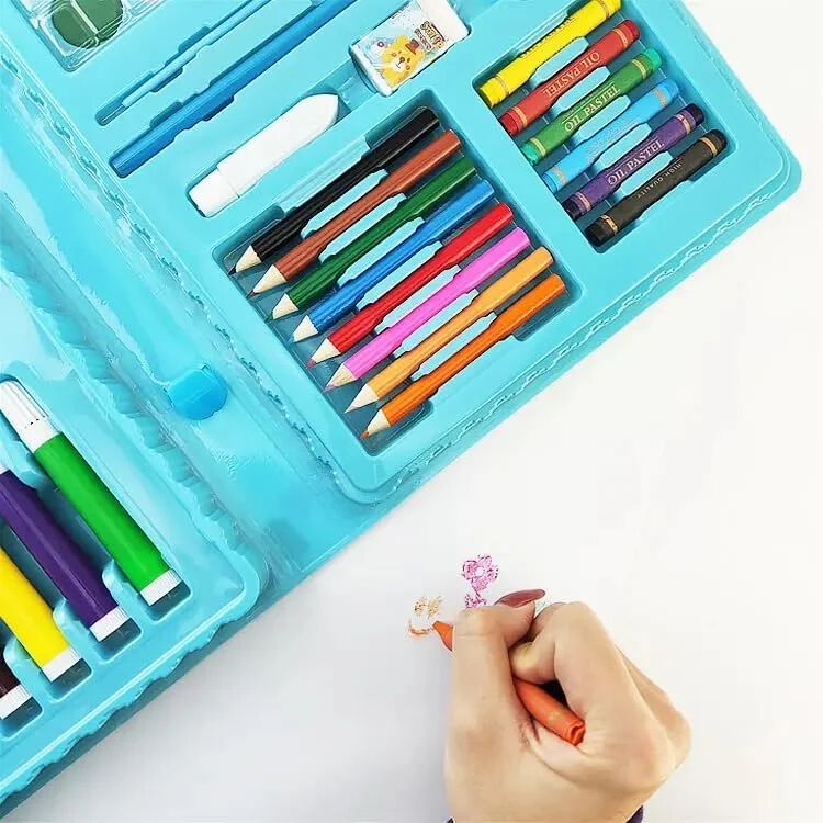 68 pcs colour-set drawing-kit for kids cute stationery