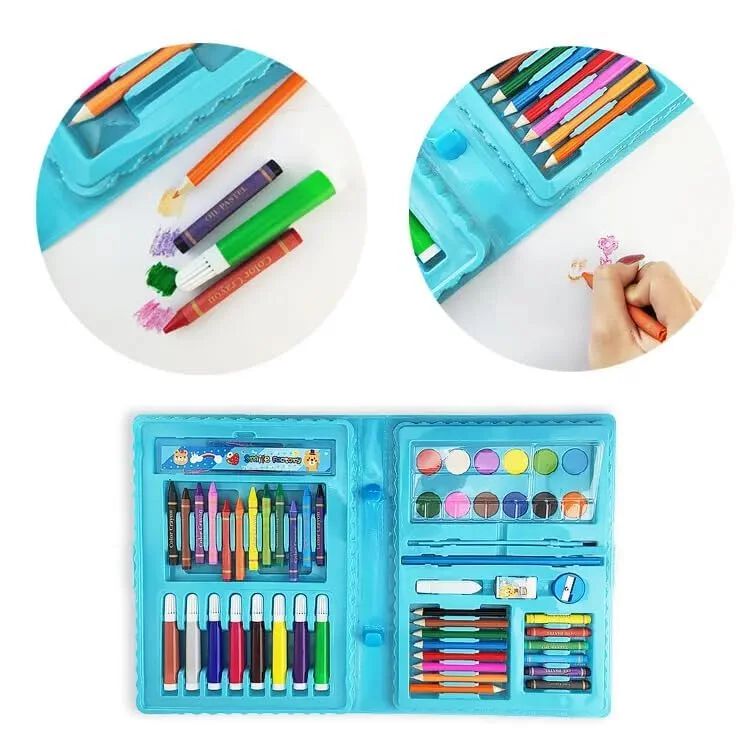 68 pcs colour-set drawing-kit for kids cute stationery