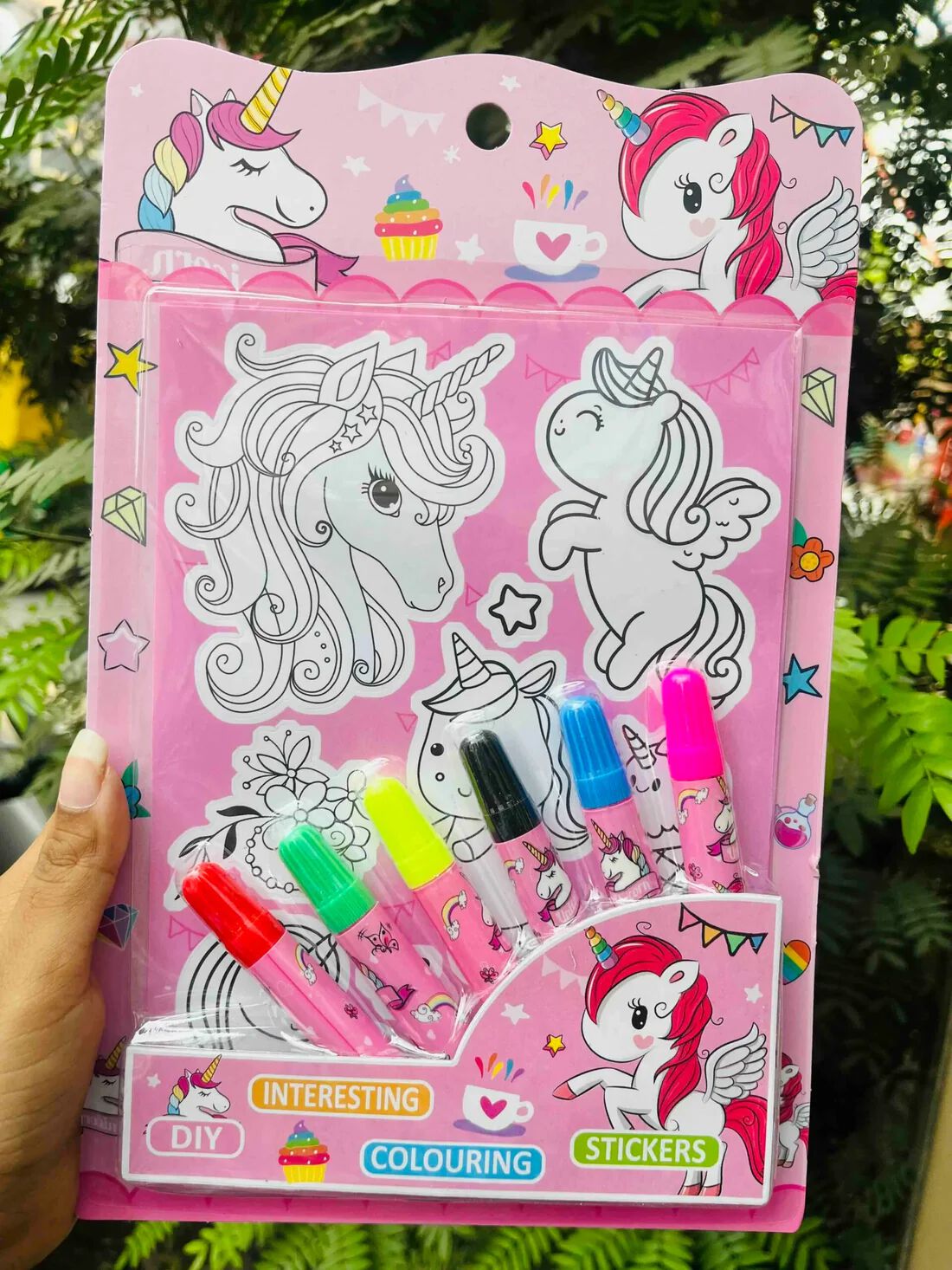 Painting Stationery Kit, 6 Drawing Sheets with Easel, Water Based Colours Sketch
