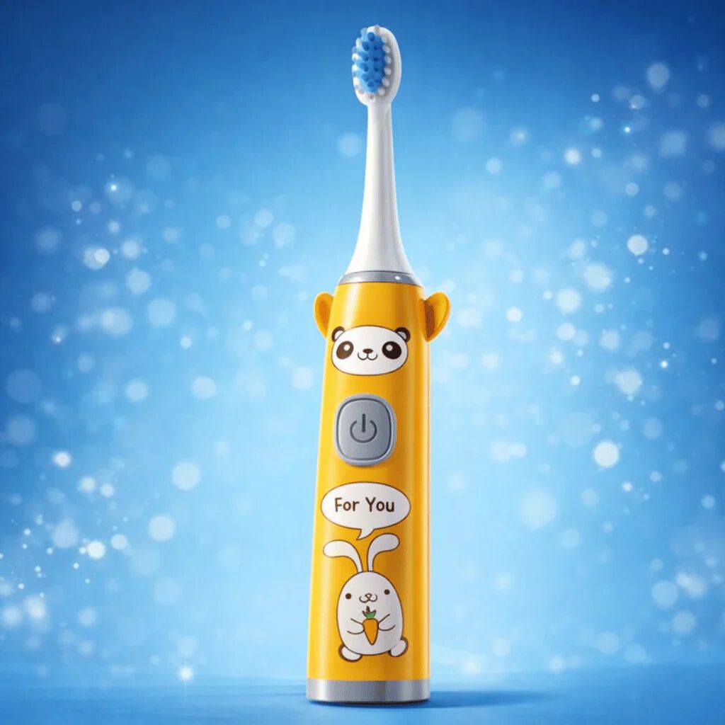Electric Toothbrush with Cartoon Characters, Soft Bristles Electronic Battery Toothbrush For Kids