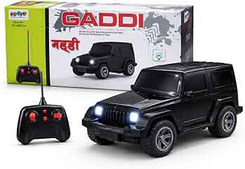 Smoke GADDI Remote Control Car for Kids | Classic Jeep-Style RC Car with LED Headlights