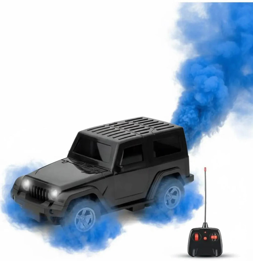 Smoke GADDI Remote Control Car for Kids | Classic Jeep-Style RC Car with LED Headlights