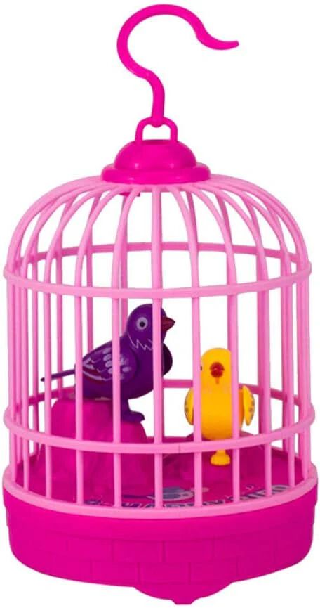 Repeating parrot Toy Chirping Bird in Cage