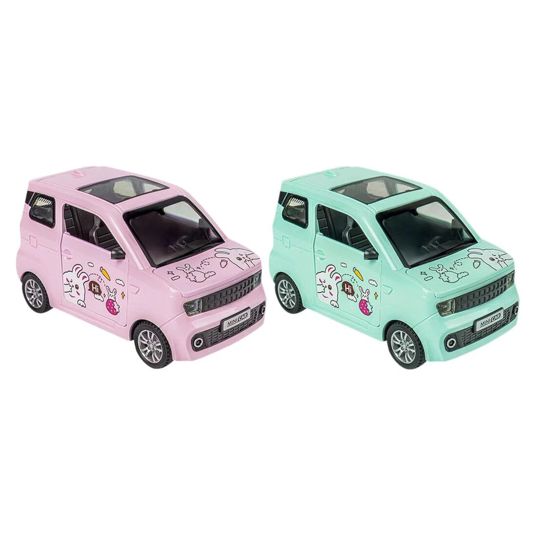 Plastic Pull Back Car For Kids, 12 Piece