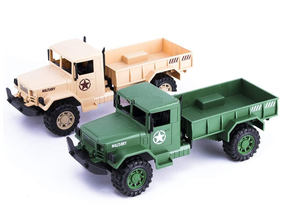 Friction Powered Military Jeep Vehicle Truck Toy {Random Color}