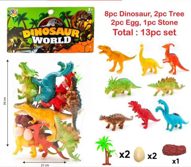 8 Educational Dinosaur Toys – Kids Realistic Toy Jurassic Figures