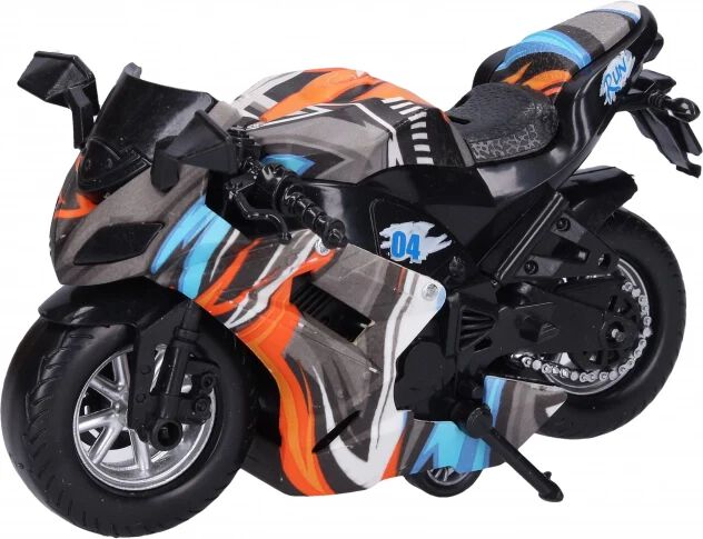 Realistic Bike Toys with Light & Music, Motorcycle Toy for Kids, Pull Back Friction Powered Bike Toy